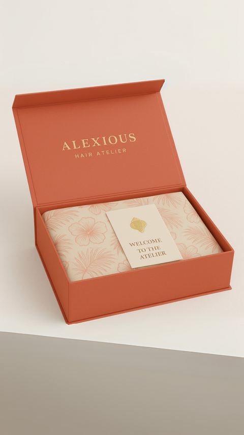 Linen Wig Bag & Wooden Hanger Set (2 sizes)